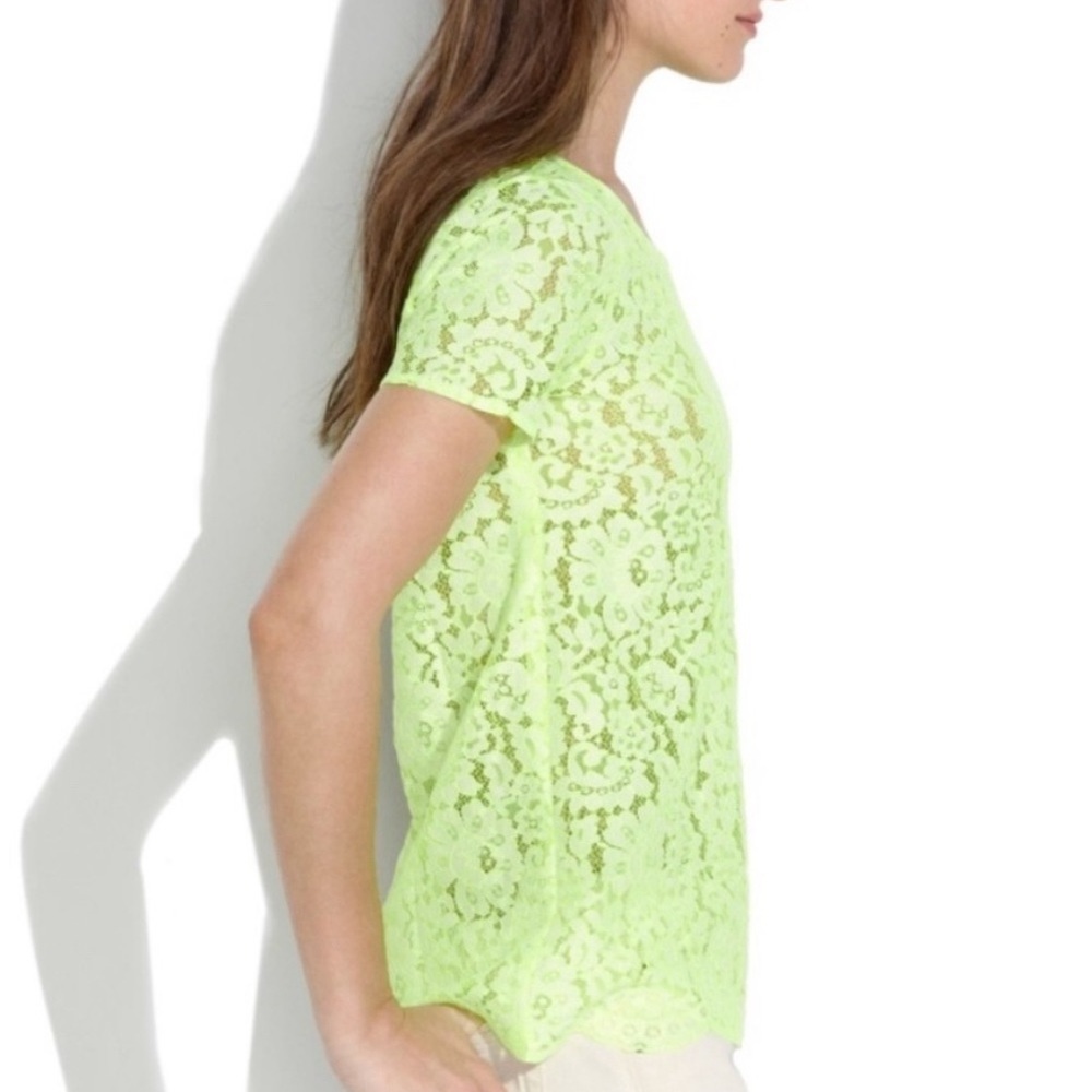 MADEWELL lace fluorescent tee M